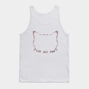 Cat . Pet . Paw Tank Top